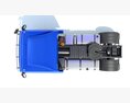 Blue Cab Tractor Unit Modelo 3d argila render