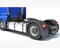 Blue Cab Tractor Unit 3D-Modell dashboard