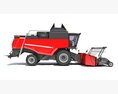 Combine Harvester With Grain Header 3D-Modell