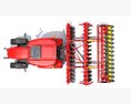 Compact Tractor With Cultivator 3d model dashboard