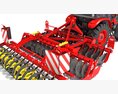 Compact Tractor With Cultivator Modello 3D