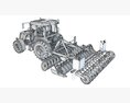 Compact Tractor With Cultivator Modello 3D