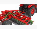 Compact Tractor With Folding Harrow Modelo 3D