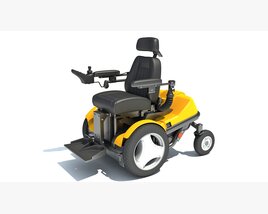 Electric Power Wheelchair 3D 모델 
