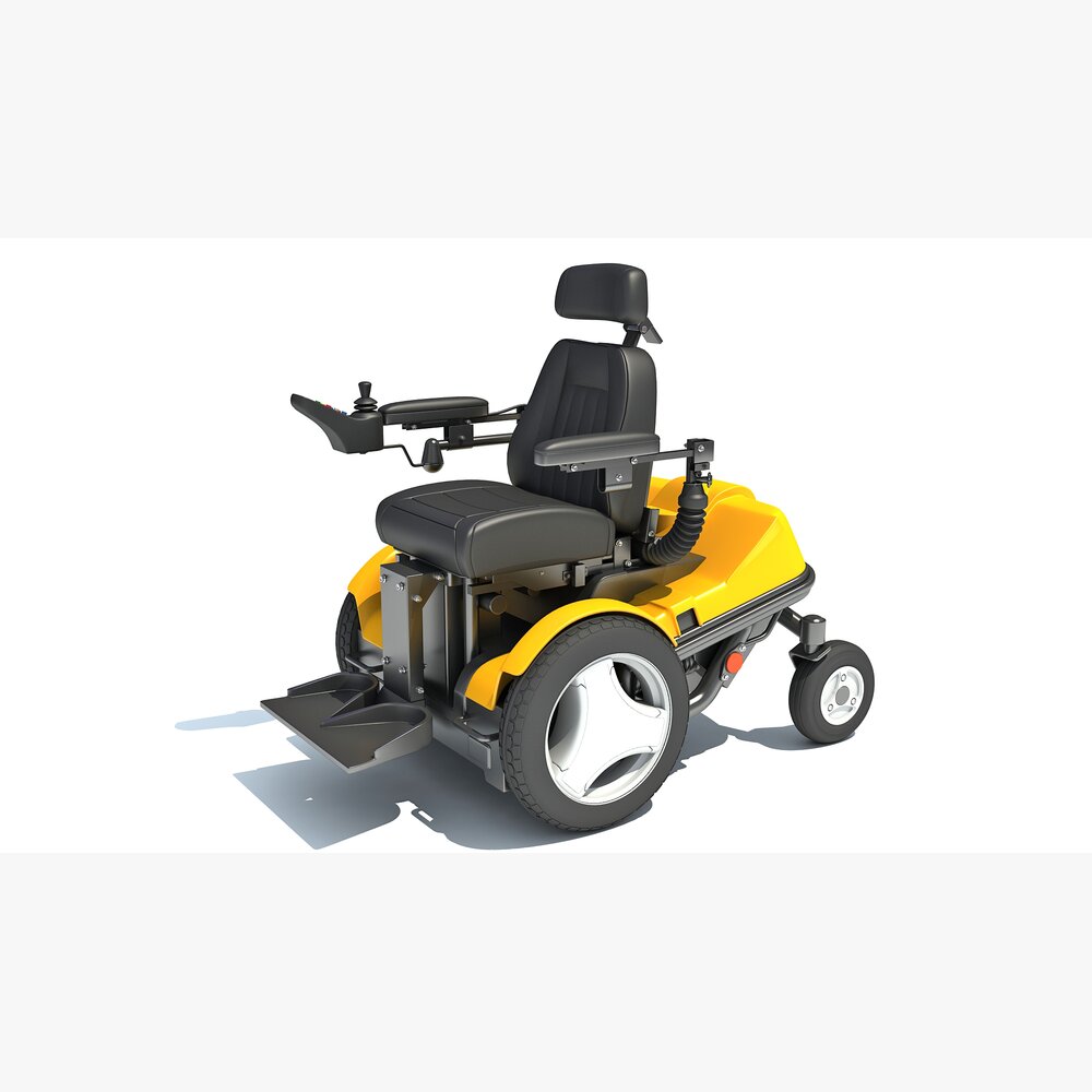 Electric Power Wheelchair 3D модель