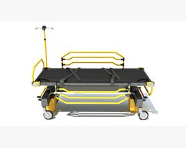 Emergency Care Transfer Stretcher 3D-Modell