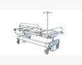 Emergency Care Transfer Stretcher 3d model