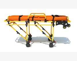 Emergency Medical Trolley 3D 모델 