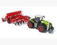 Farm Tractor Planter 3D 모델 