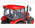Farm Tractor With Grain Drill 3d model seats
