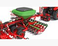 Farm Tractor With Grain Drill 3D模型