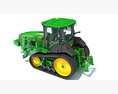 Green Tracked Tractor Modelo 3d