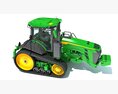 Green Tracked Tractor Modelo 3d
