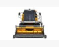 High-Capacity Combine Harvester 3D-Modell clay render