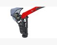 Knuckle Boom Crane With Grapple Modelo 3d argila render