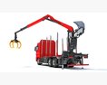 Logging Crane Truck 3Dモデル