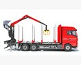 Logging Crane Truck Modello 3D