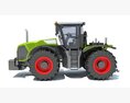 Modern Agricultural Tractor Modello 3D vista posteriore