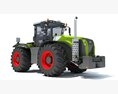 Modern Agricultural Tractor Modèle 3d vue frontale