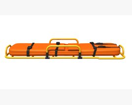 Orange Rescue Stretcher 3D model