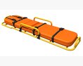 Orange Rescue Stretcher Modello 3D