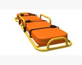 Orange Rescue Stretcher 3d model