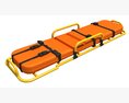 Orange Rescue Stretcher 3d model