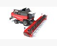 Precision Grain Harvester 3d model top view