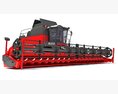 Precision Grain Harvester 3d model front view