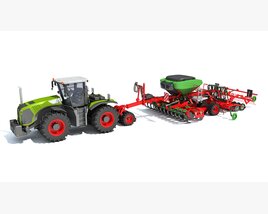Precision Seeder Tractor Unit 3D model
