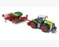 Precision Seeder Tractor Unit 3D 모델  top view