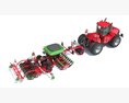 Seed Drill With Articulated Tractor 3D-Modell