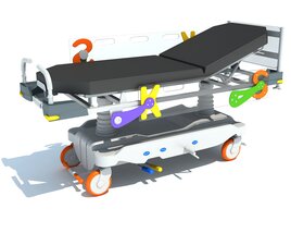 Stretcher Trolley For Kids Modello 3D