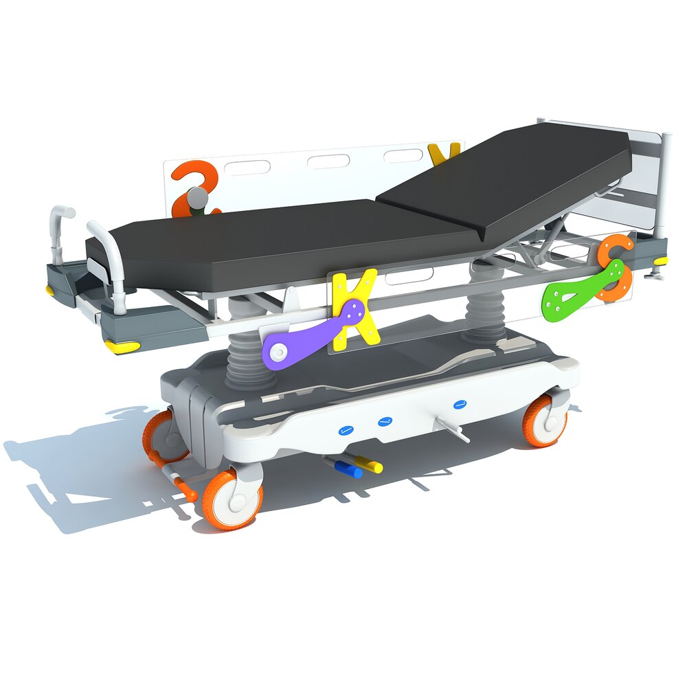 Stretcher Trolley For Kids 3D модель