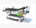 Stretcher Trolley For Kids 3d model