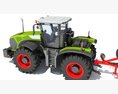 Tractor And Precision Disc Harrow 3D-Modell dashboard
