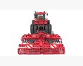 Tractor With Expandable Disc Cultivator 3d model