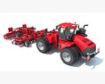 Tractor With Expandable Disc Cultivator Modèle 3d