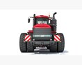 Tractor With Expandable Disc Cultivator 3d model front view