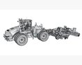 Tractor With Expandable Disc Cultivator 3D модель