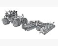 Tractor With Expandable Disc Cultivator Modèle 3d