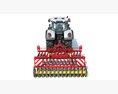 Tractor With Rotary Tiller 3D-Modell