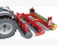 Tractor With Rotary Tiller 3D модель