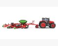 Tractor With Seeding System 3d model