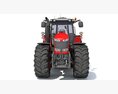 Tractor With Seeding System 3D-Modell Vorderansicht