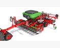 Tractor With Seeding System Modello 3D
