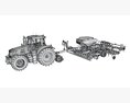 Tractor With Seeding System 3Dモデル