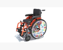 Wheelchair Wheel Chair For Kids 3D model