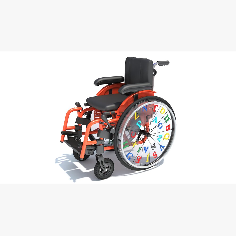 Wheelchair Wheel Chair For Kids 3D 모델 