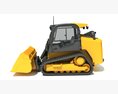 Mini Tracked Skid Loader 3D 모델  back view